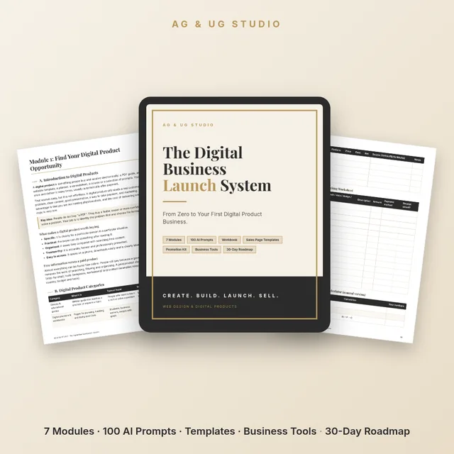 The Digital Business Launch System cover