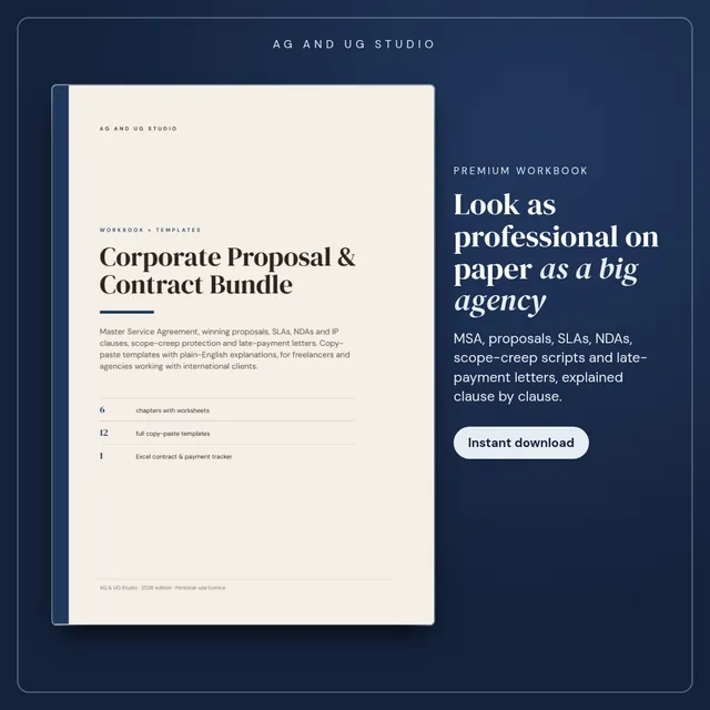 Corporate Proposal & Contract Bundle cover