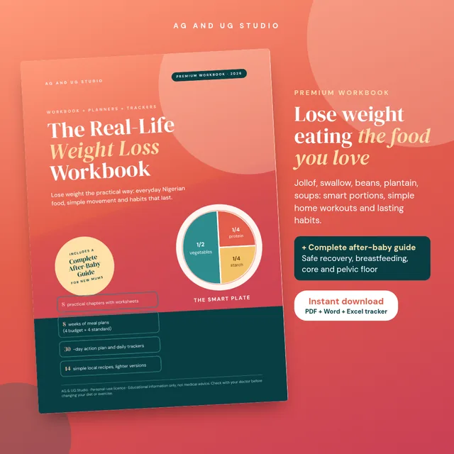 The Real-Life Weight Loss Workbook + After-Baby Guide cover
